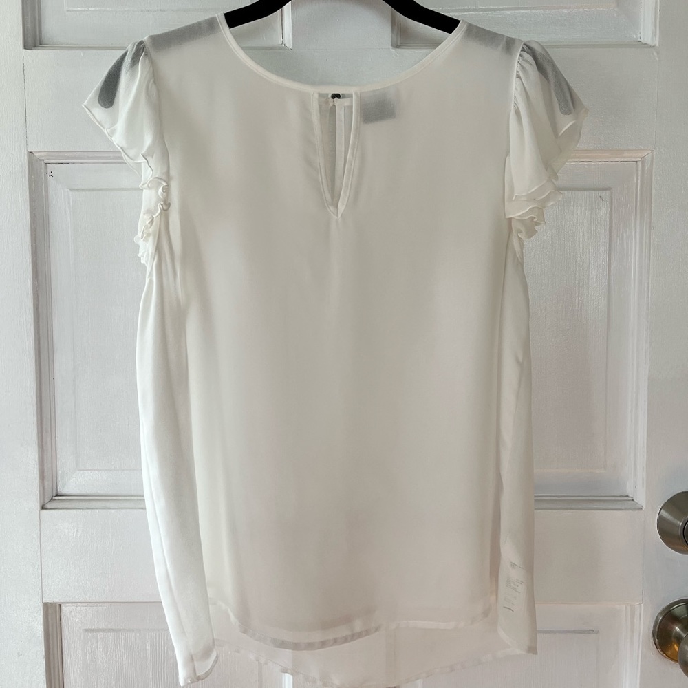 Sheer white blouse